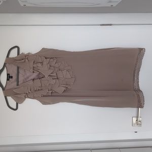Bebe silk dress with ruffles